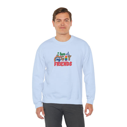 I Love My Gay Friends Sweatshirt - Sweatshirt - S - Black The Lucky Wombat