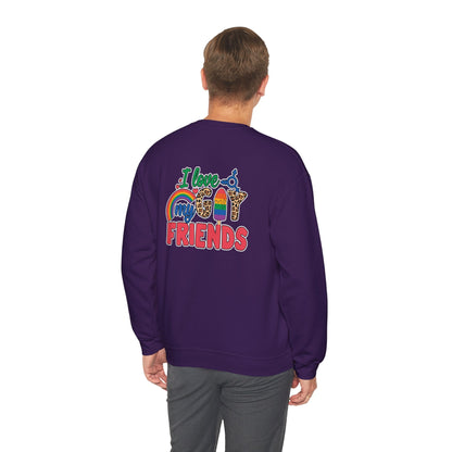 I Love My Gay Friends Sweatshirt - Sweatshirt - S - Black The Lucky Wombat