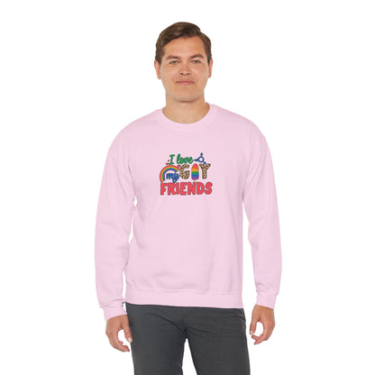 I Love My Gay Friends Sweatshirt - Sweatshirt - S - Black The Lucky Wombat