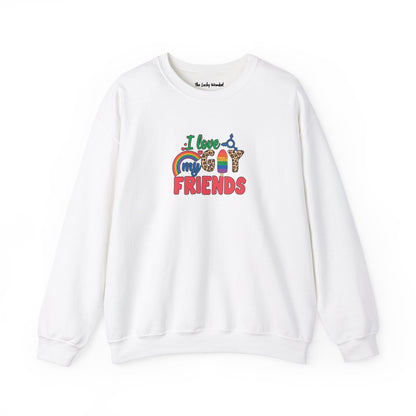 I Love My Gay Friends Sweatshirt - Sweatshirt - S - Black The Lucky Wombat