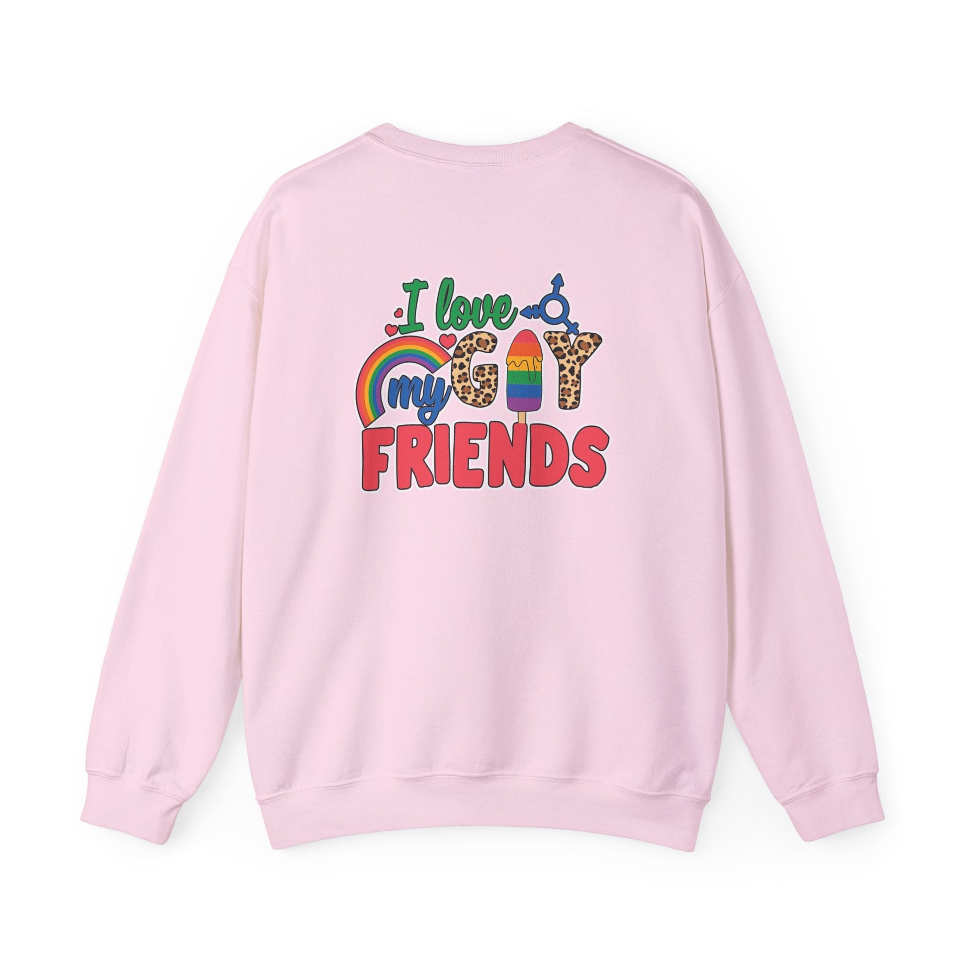 I Love My Gay Friends Sweatshirt - Sweatshirt - S - Black The Lucky Wombat