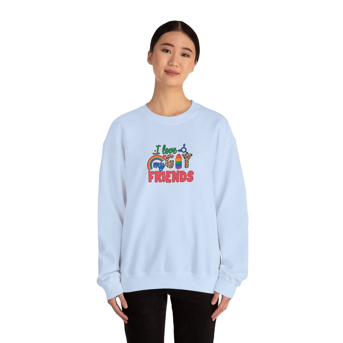 I Love My Gay Friends Sweatshirt - Sweatshirt - The Lucky Wombat