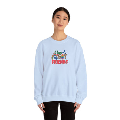 I Love My Gay Friends Sweatshirt - Sweatshirt - The Lucky Wombat