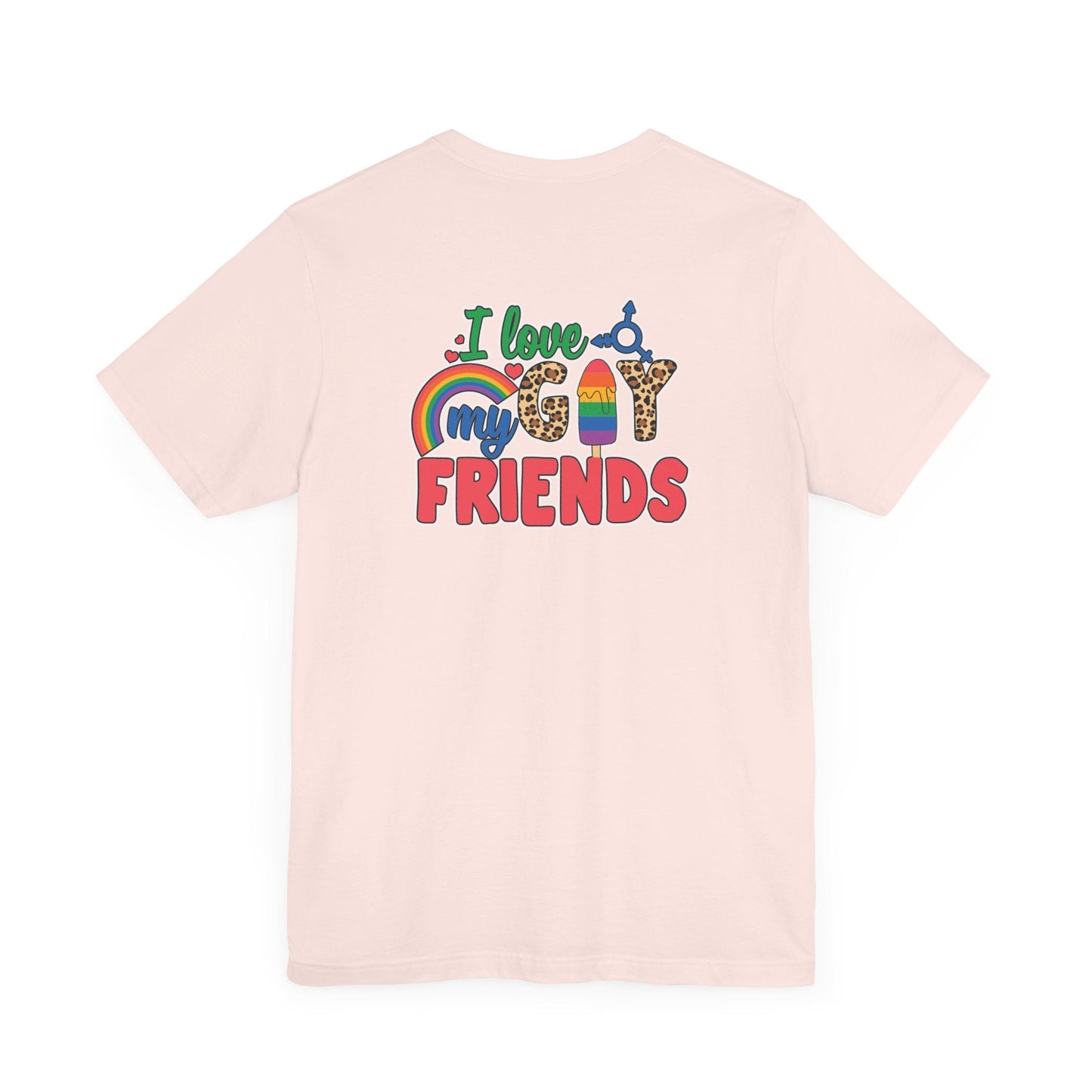 I Love My Gay Friends T-shirt - T-Shirt - Natural The Lucky Wombat