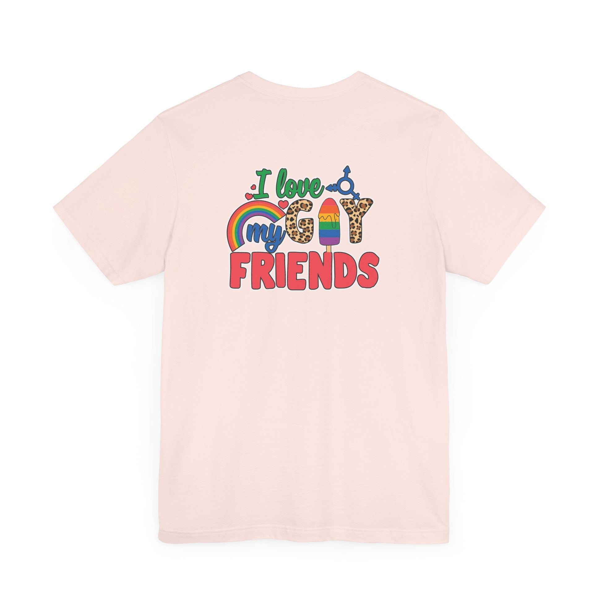 I Love My Gay Friends T-shirt - T-Shirt - Natural The Lucky Wombat