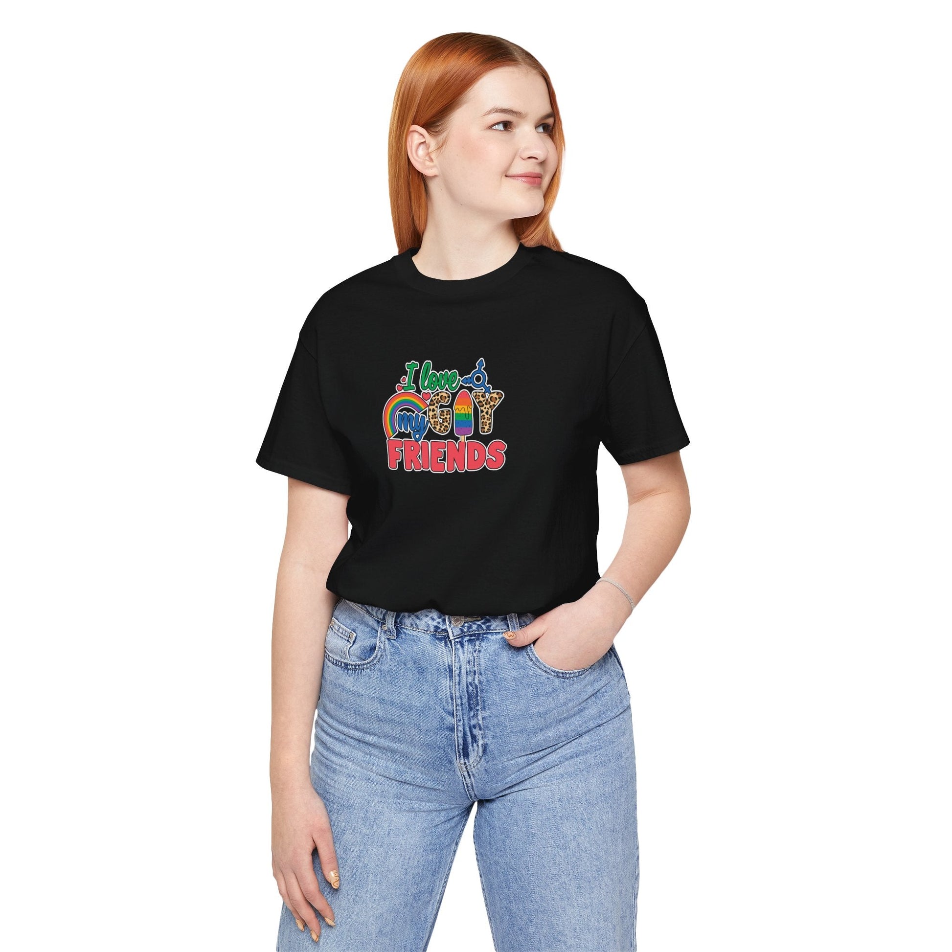 I Love My Gay Friends T-shirt - T-Shirt - Natural The Lucky Wombat