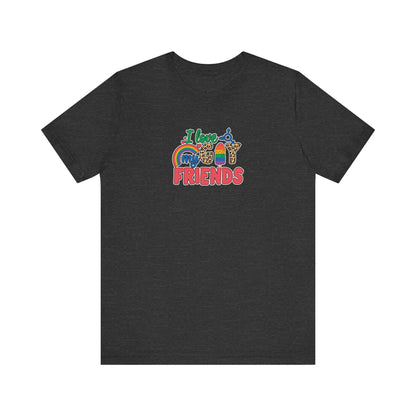 I Love My Gay Friends T-shirt - T-Shirt - Natural The Lucky Wombat