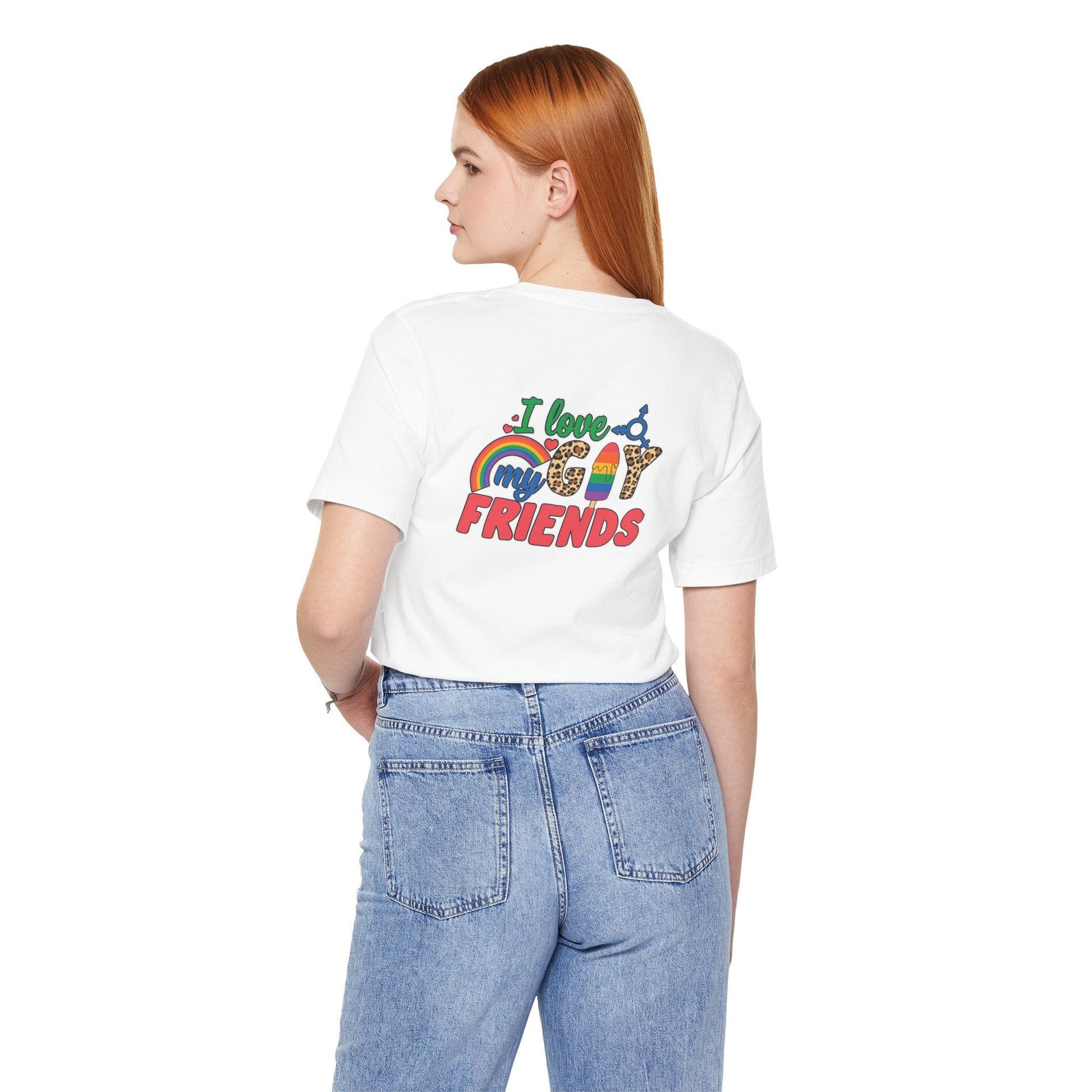 I Love My Gay Friends T-shirt - T-Shirt - Natural The Lucky Wombat