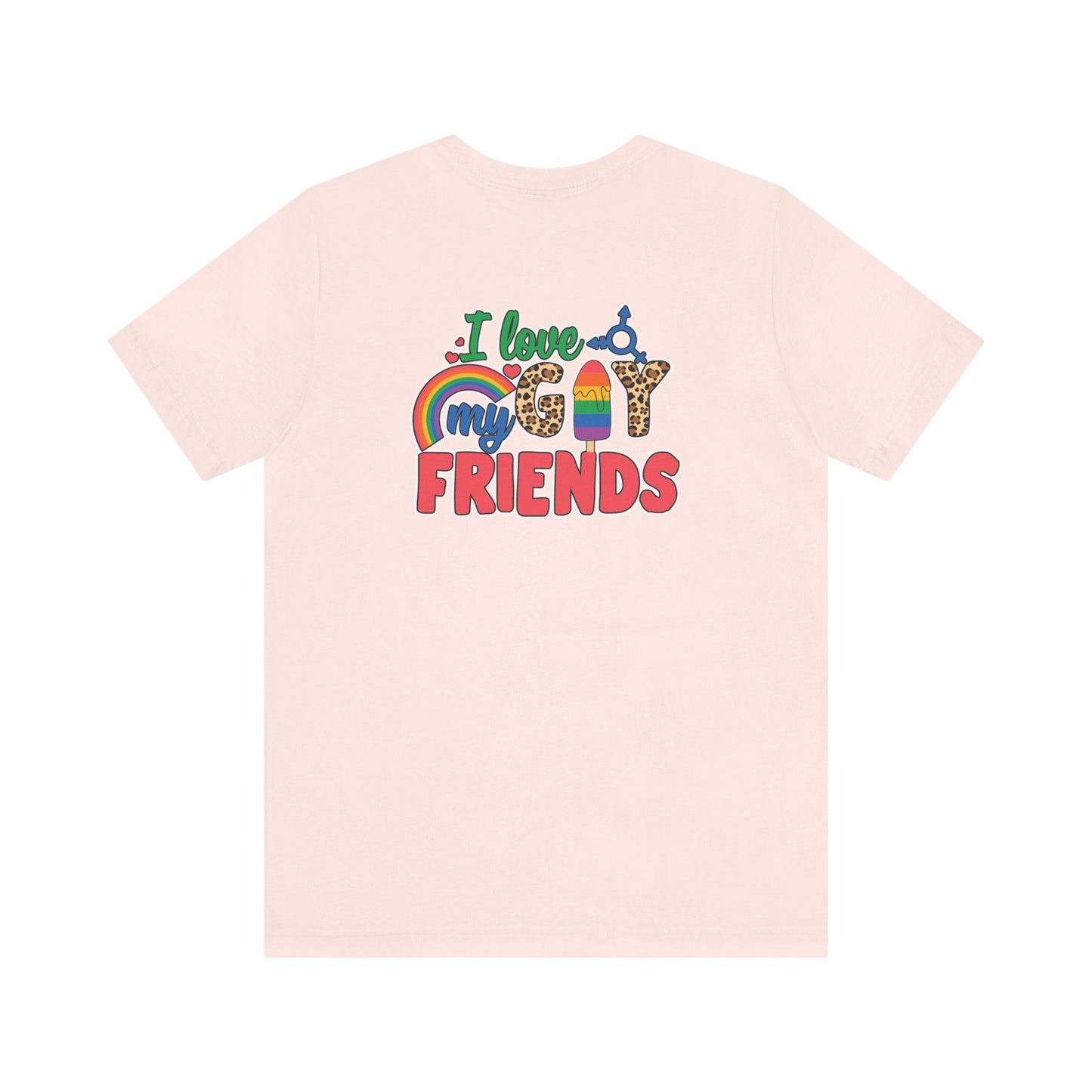 I Love My Gay Friends T-shirt - T-Shirt - Natural The Lucky Wombat