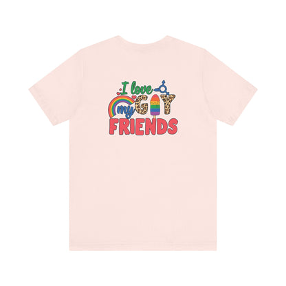 I Love My Gay Friends T-shirt - T-Shirt - Natural The Lucky Wombat