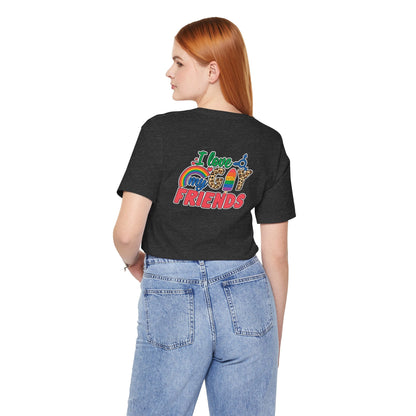 I Love My Gay Friends T-shirt - T-Shirt - Natural The Lucky Wombat