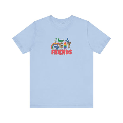 I Love My Gay Friends T-shirt - T-Shirt - Natural The Lucky Wombat