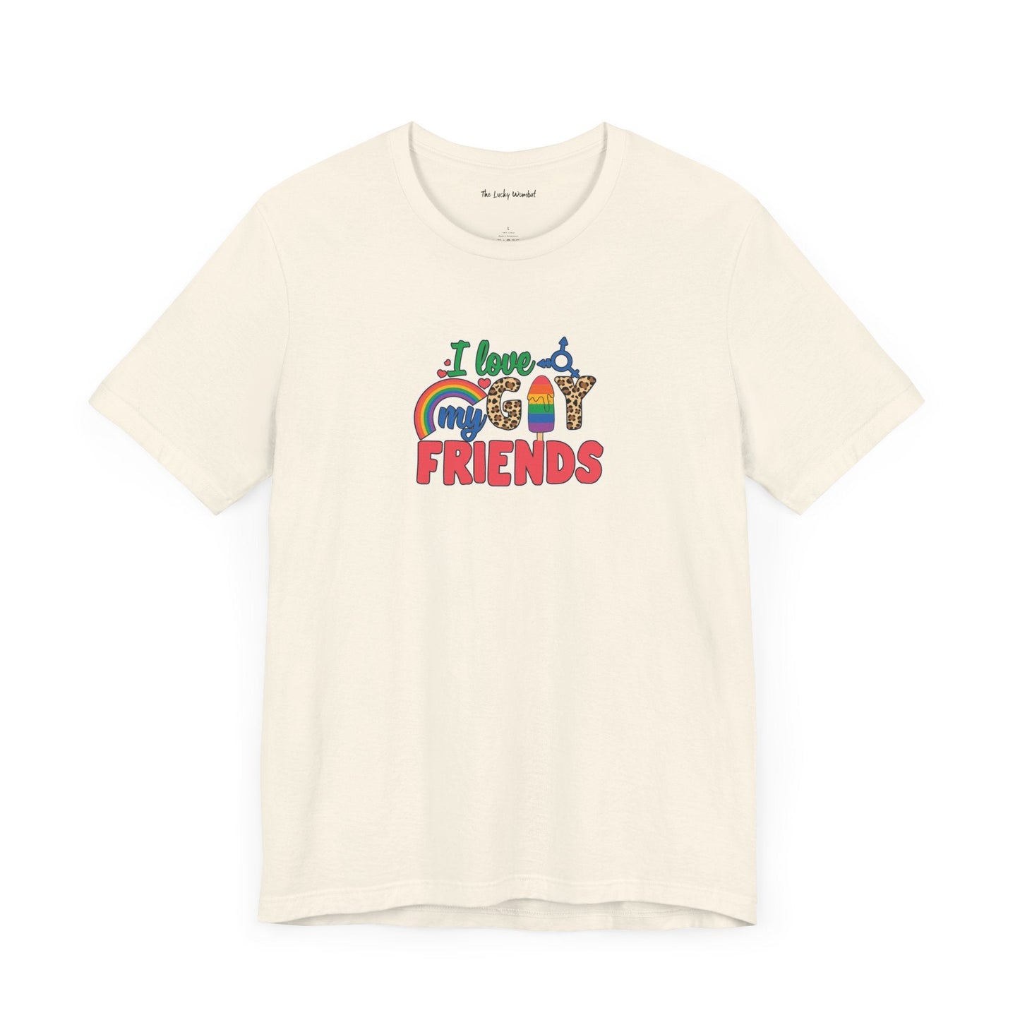 I Love My Gay Friends T-shirt - T-Shirt - Baby Blue The Lucky Wombat