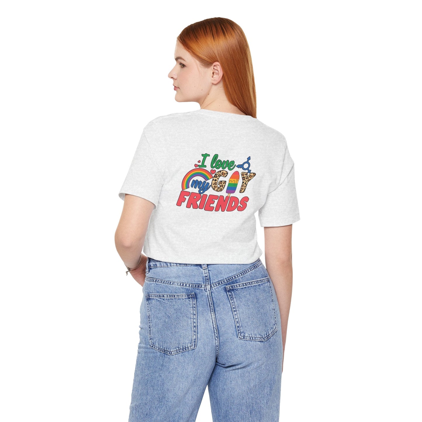I Love My Gay Friends T-shirt - T-Shirt - Baby Blue The Lucky Wombat