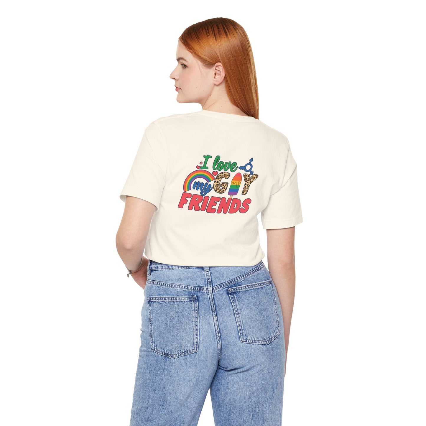 I Love My Gay Friends T-shirt - T-Shirt - Baby Blue The Lucky Wombat