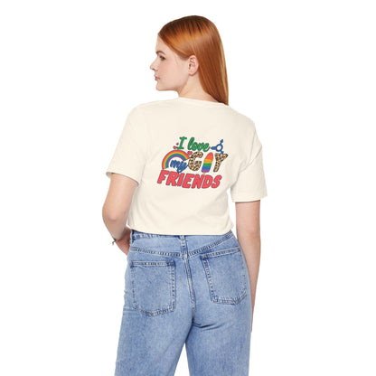 I Love My Gay Friends T-shirt - T-Shirt - Baby Blue The Lucky Wombat