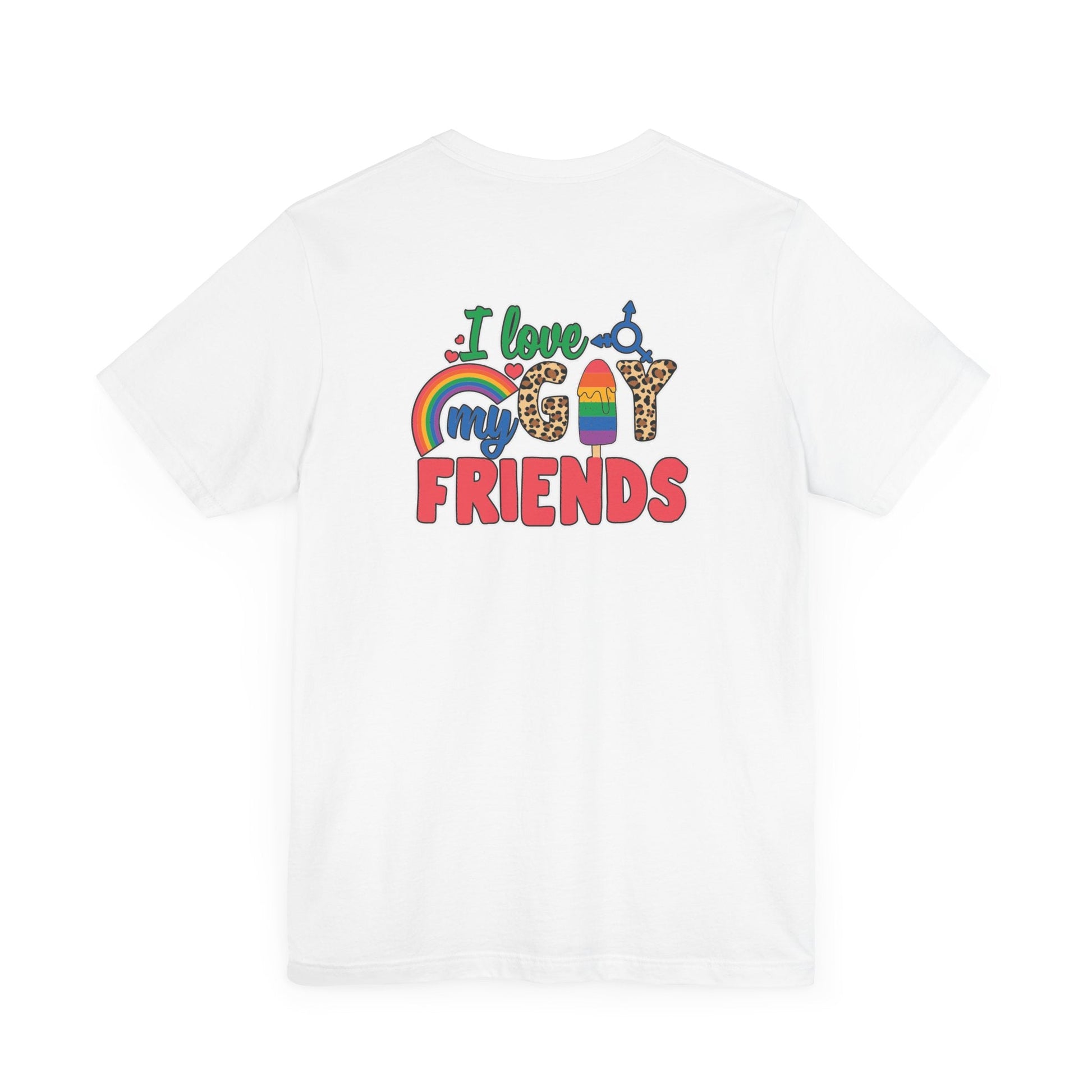 I Love My Gay Friends T-shirt - T-Shirt - Natural The Lucky Wombat