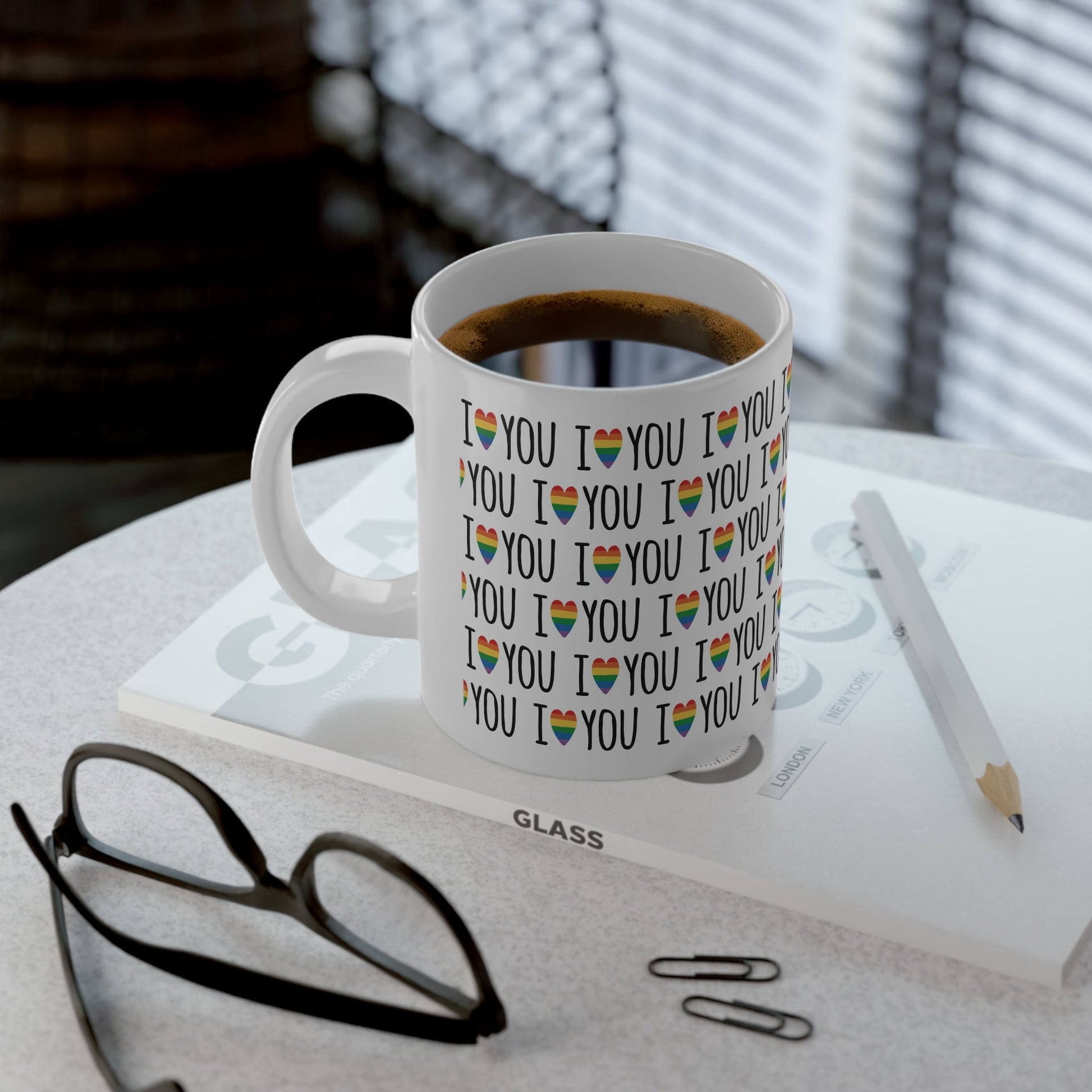 I Love You , White Mega Mug, 20oz - Mug - The Lucky Wombat
