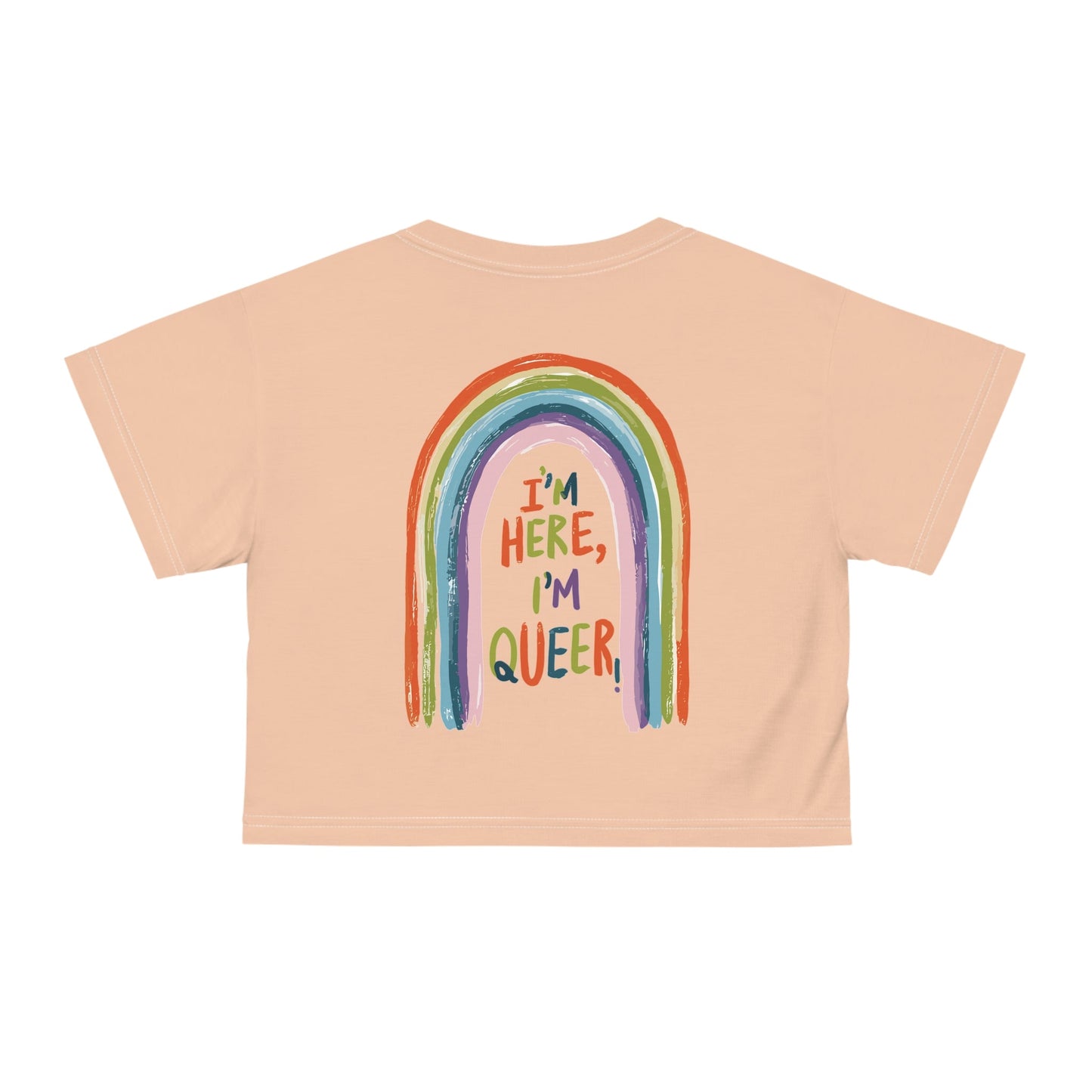 I'm Here,I'm Queer! - Crop Top - All Over Prints - The Lucky Wombat