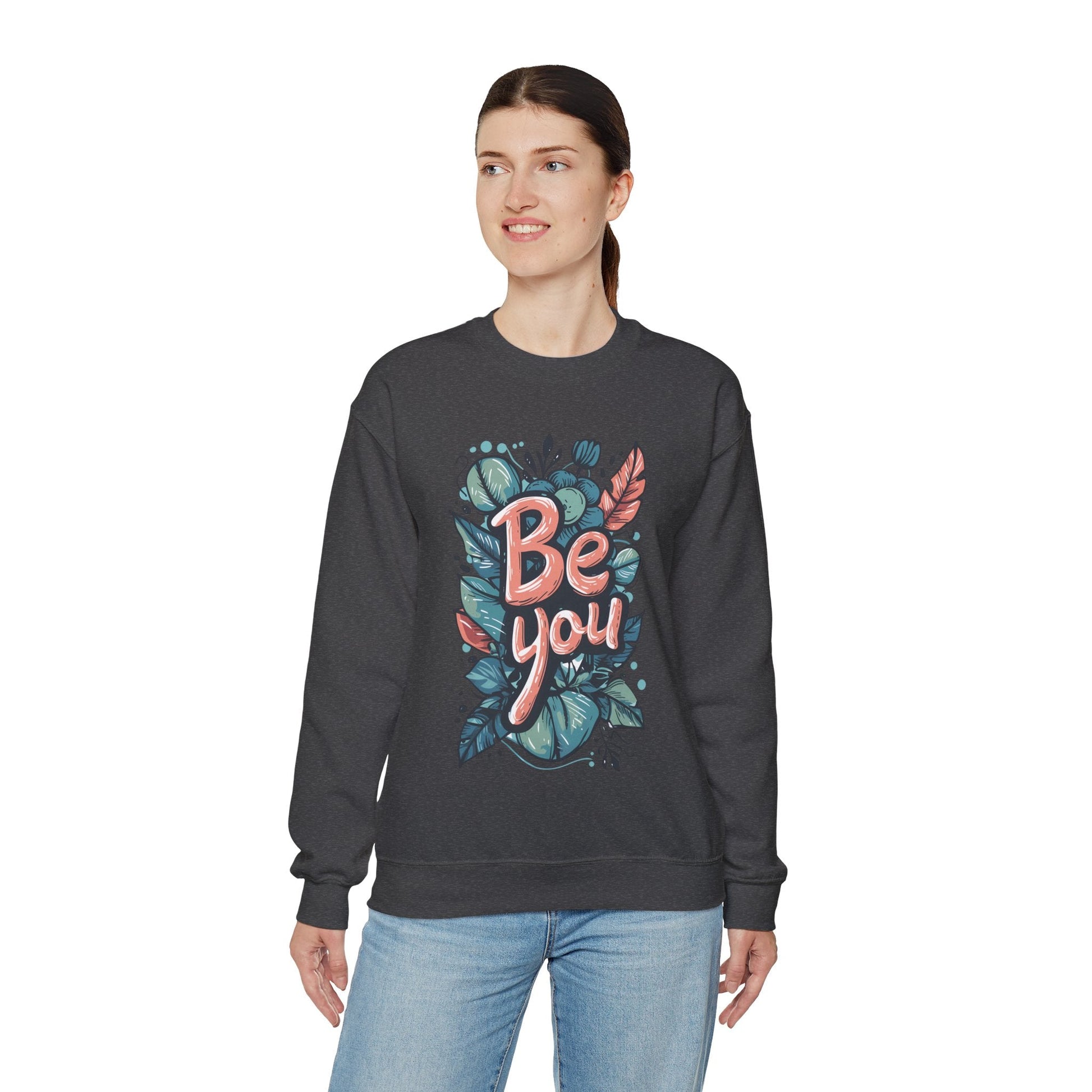 Leaves Be you Unisex Sweatshirt - Sweatshirt - The Lucky Wombat