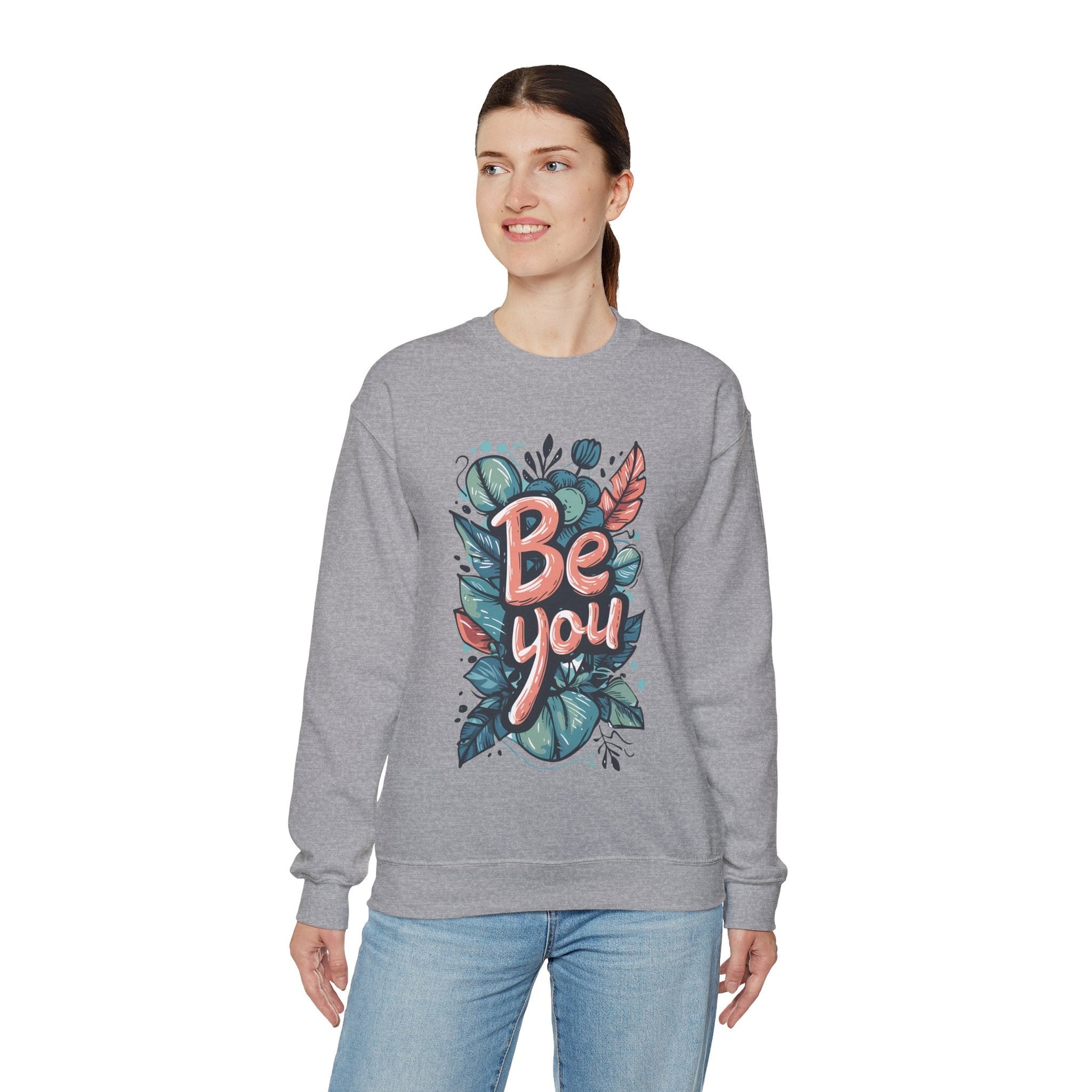 Leaves Be you Unisex Sweatshirt - Sweatshirt - The Lucky Wombat