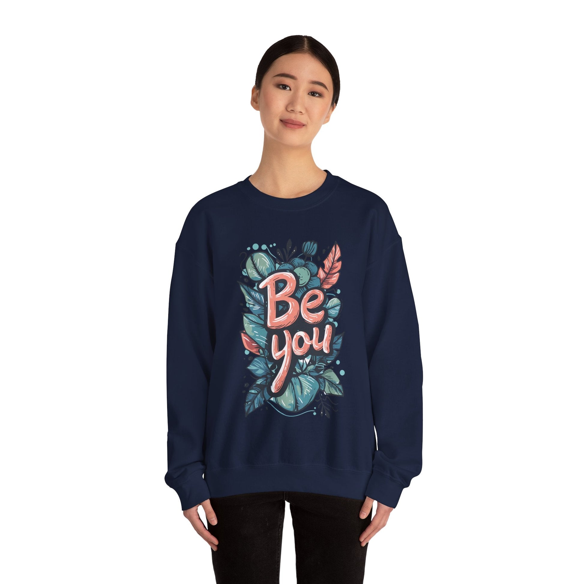 Leaves Be you Unisex Sweatshirt - Sweatshirt - The Lucky Wombat