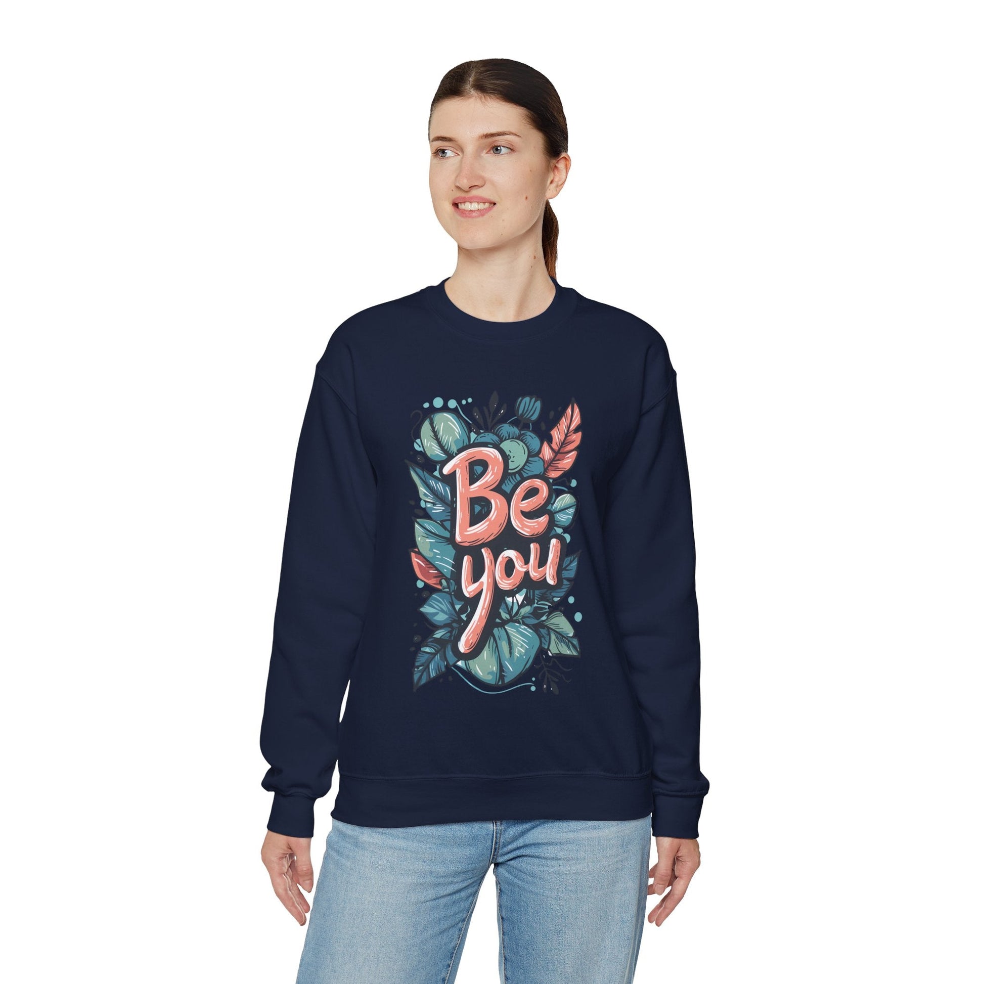 Leaves Be you Unisex Sweatshirt - Sweatshirt - The Lucky Wombat