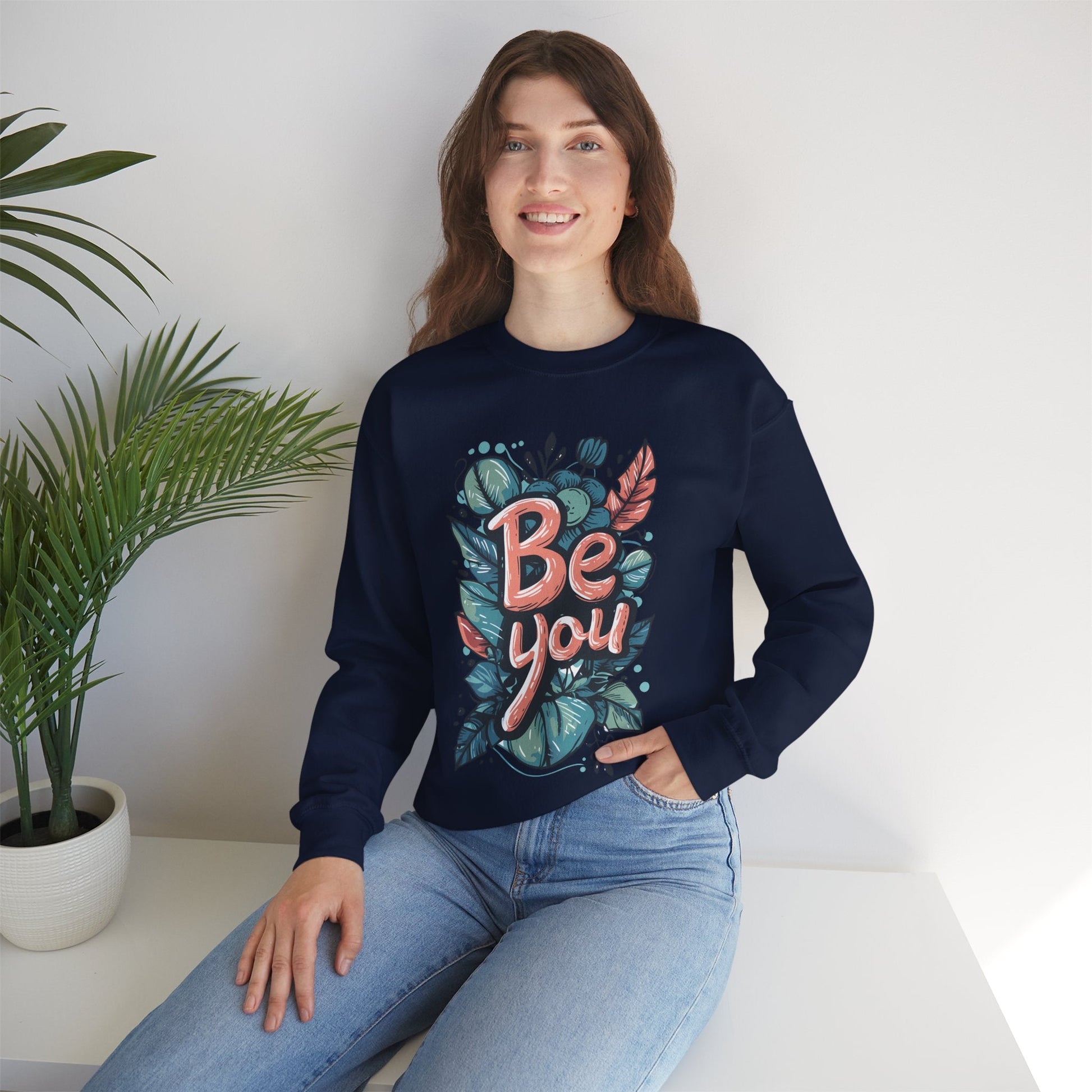 Leaves Be you Unisex Sweatshirt - Sweatshirt - The Lucky Wombat