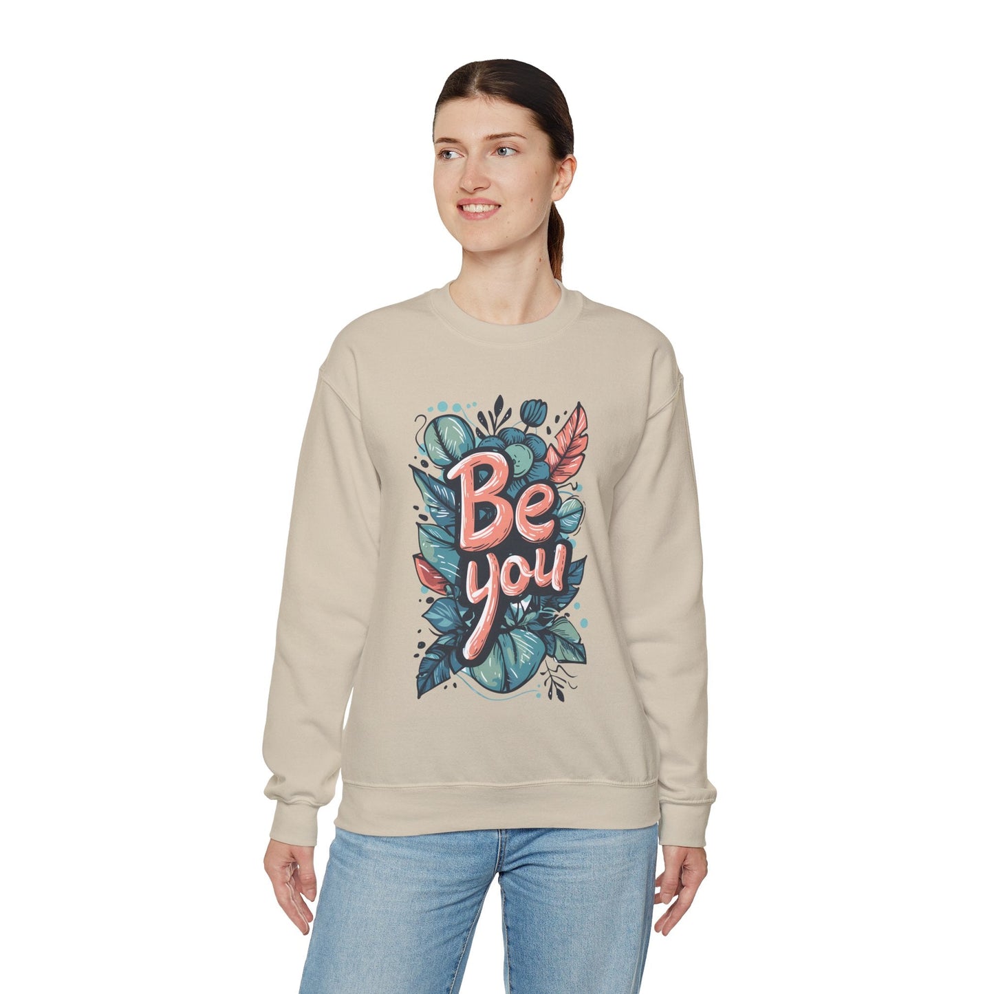 Leaves Be you Unisex Sweatshirt - Sweatshirt - The Lucky Wombat