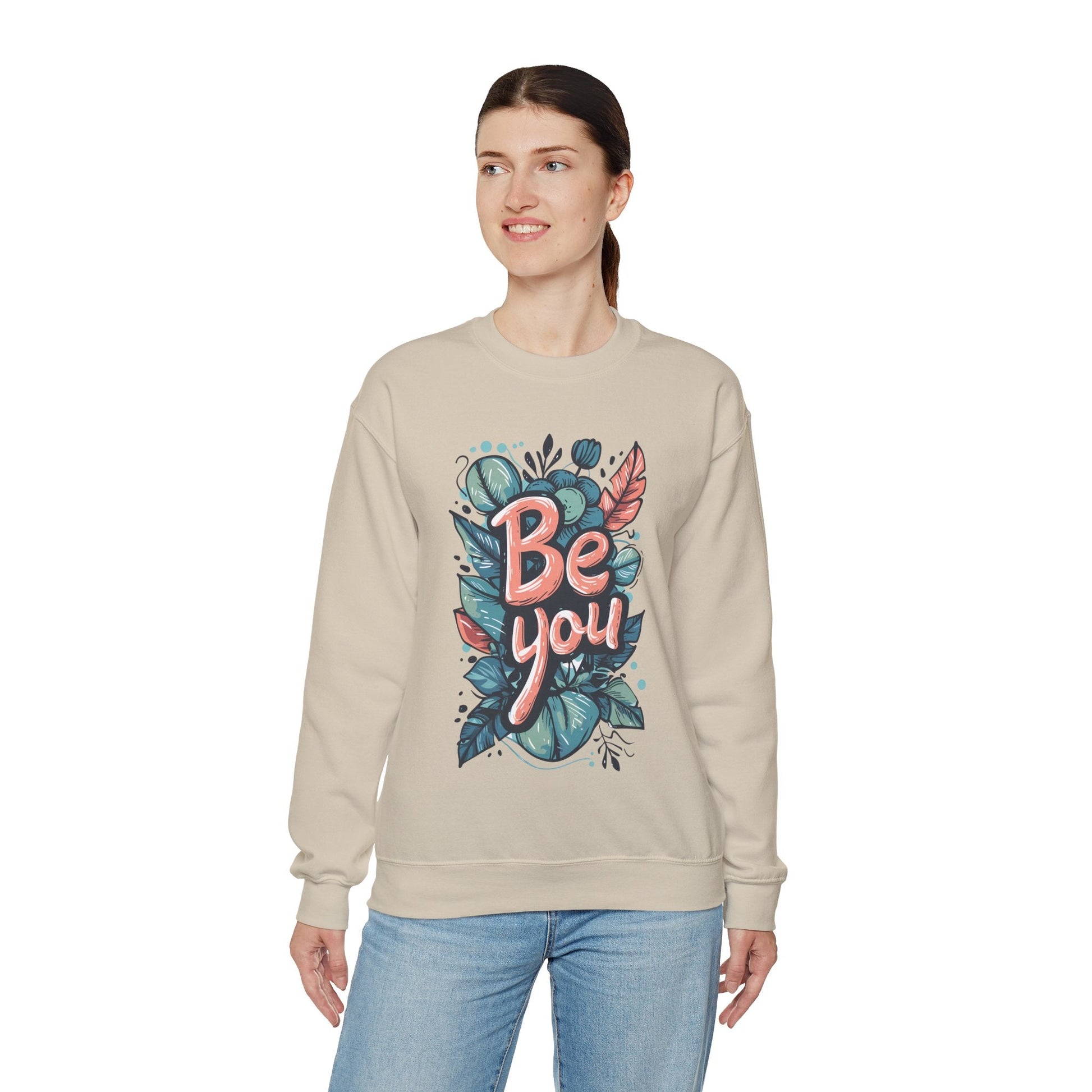 Leaves Be you Unisex Sweatshirt - Sweatshirt - The Lucky Wombat
