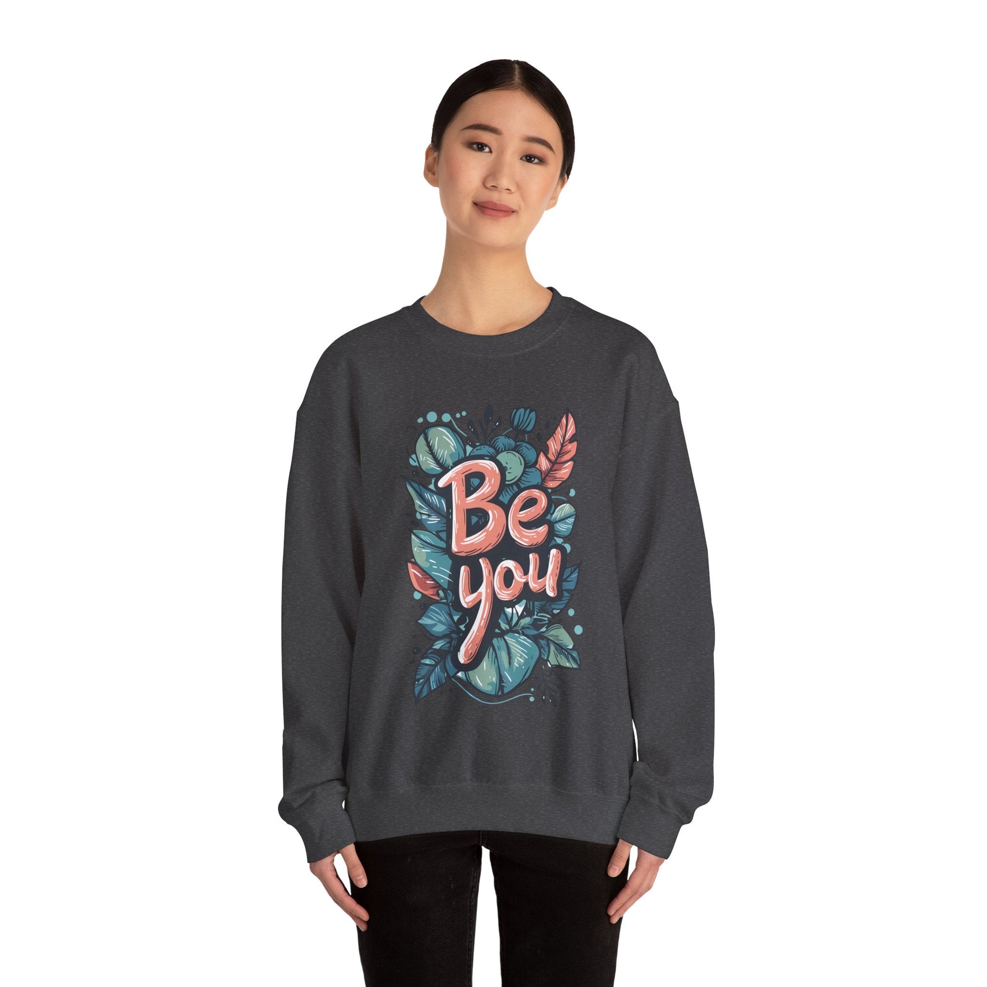 Leaves Be you Unisex Sweatshirt - Sweatshirt - The Lucky Wombat