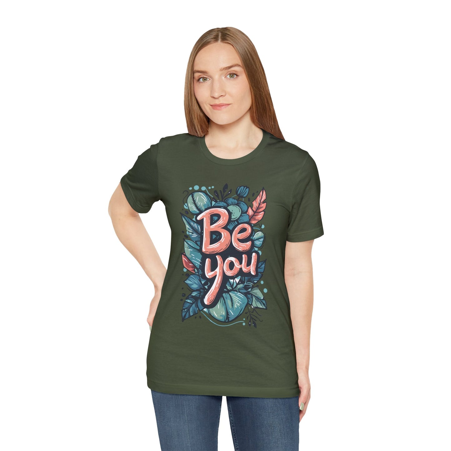 Leaves Be you - Unisex T-shirt - T-Shirt - The Lucky Wombat
