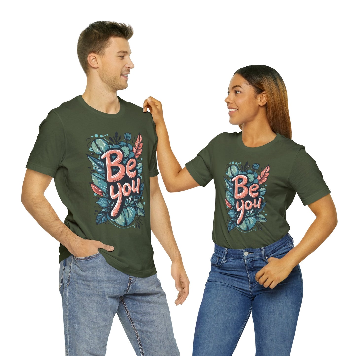 Leaves Be you - Unisex T-shirt - T-Shirt - The Lucky Wombat