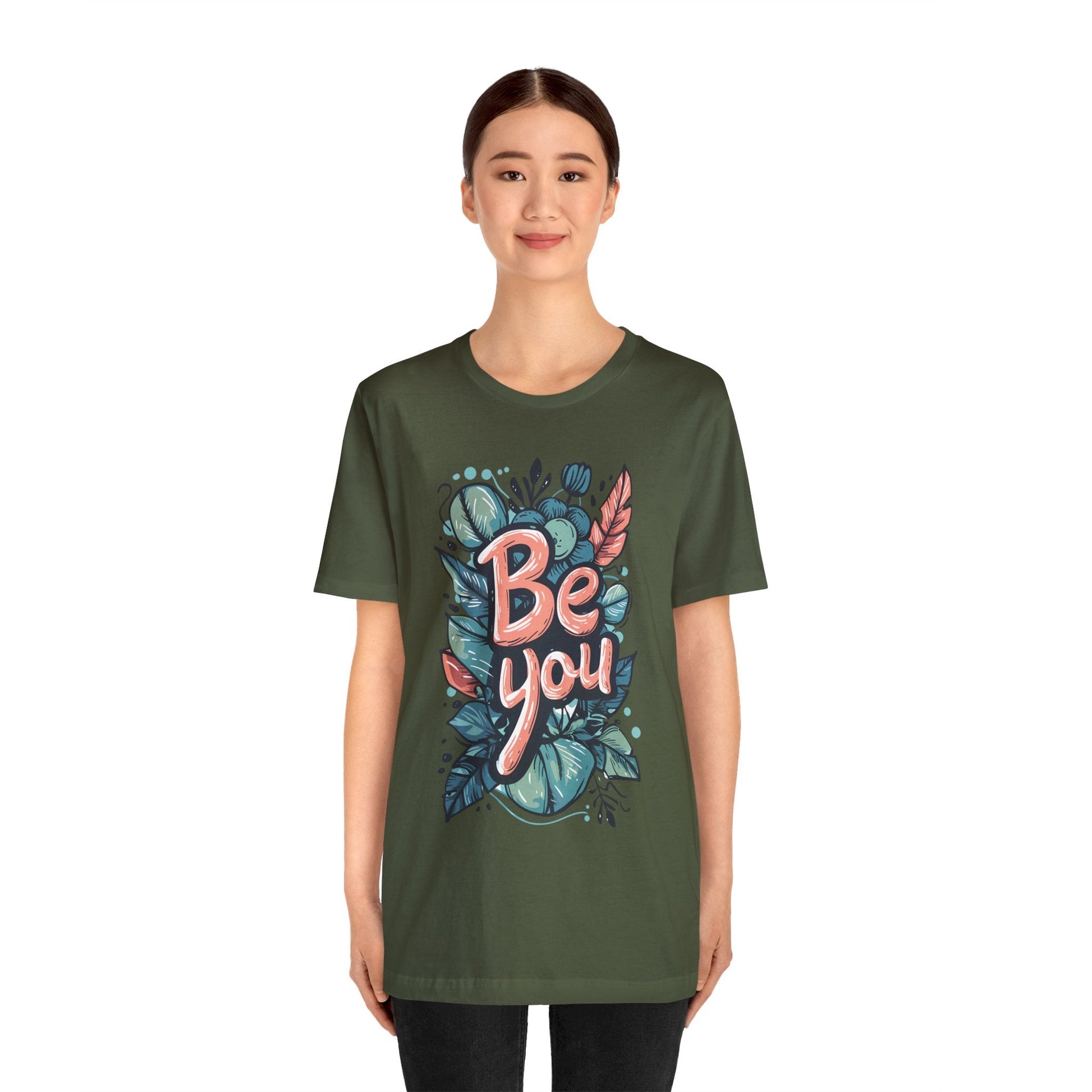 Leaves Be you - Unisex T-shirt - T-Shirt - The Lucky Wombat