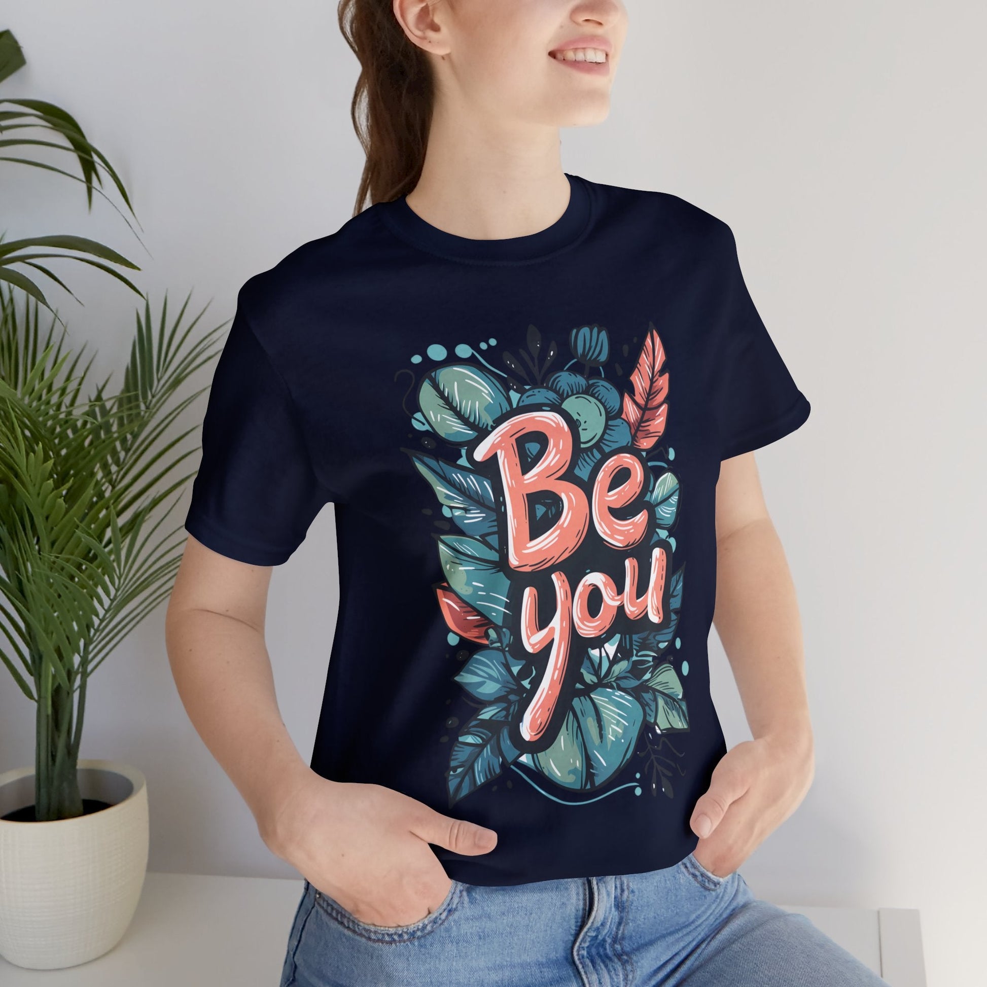 Leaves Be you - Unisex T-shirt - T-Shirt - The Lucky Wombat