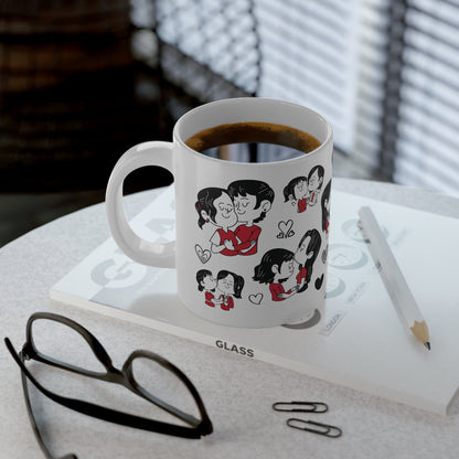 Lesbian Valentine Mega Mug - Mug - The Lucky Wombat