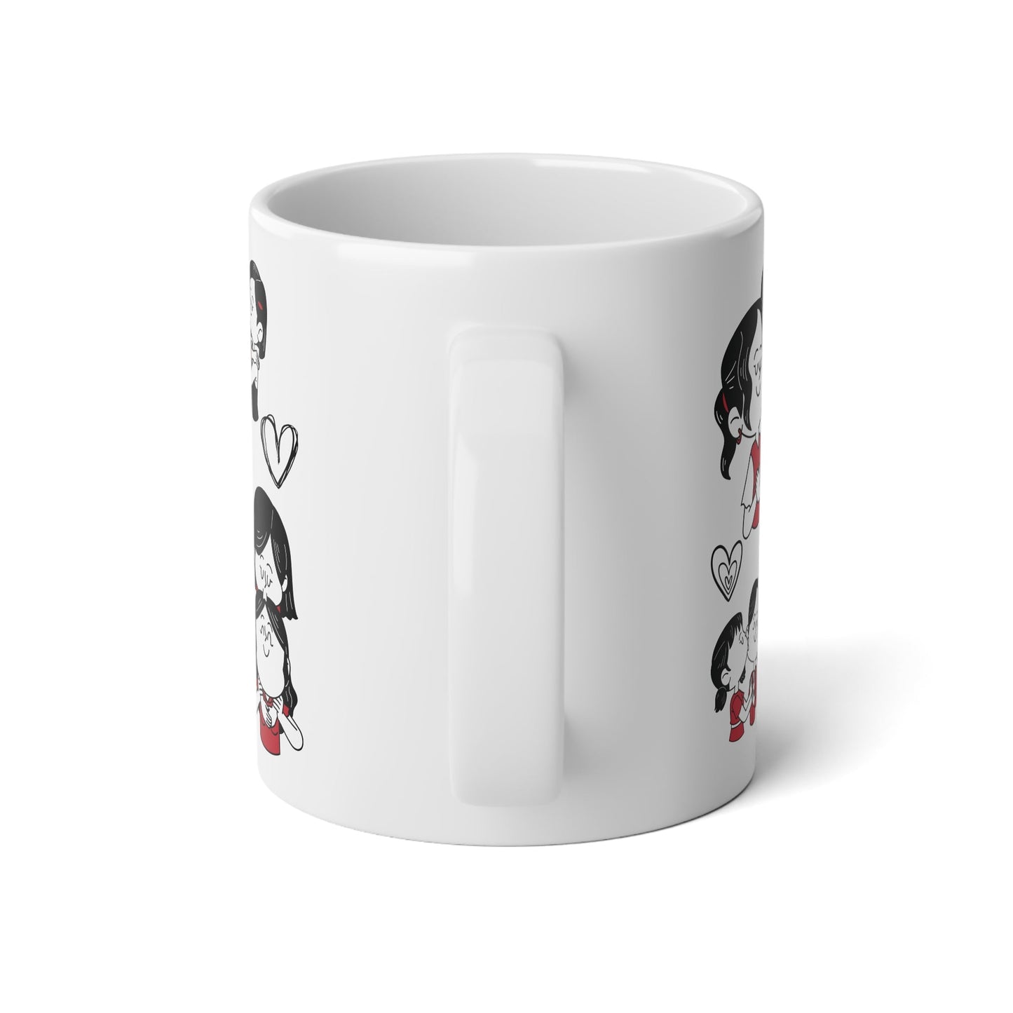 Lesbian Valentine Mega Mug - Mug - The Lucky Wombat