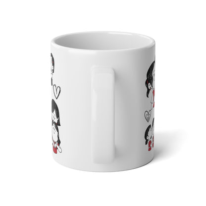 Lesbian Valentine Mega Mug - Mug - The Lucky Wombat