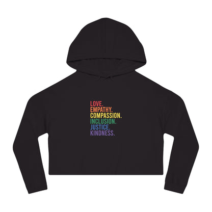 Love Empathy Cropped Hoodie - Hoodie - The Lucky Wombat