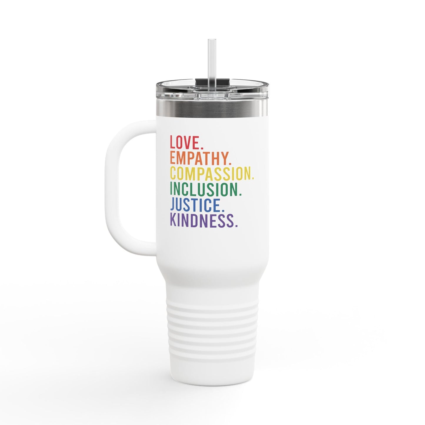 Love Empathy Insulated Travel Mug - Mug - The Lucky Wombat