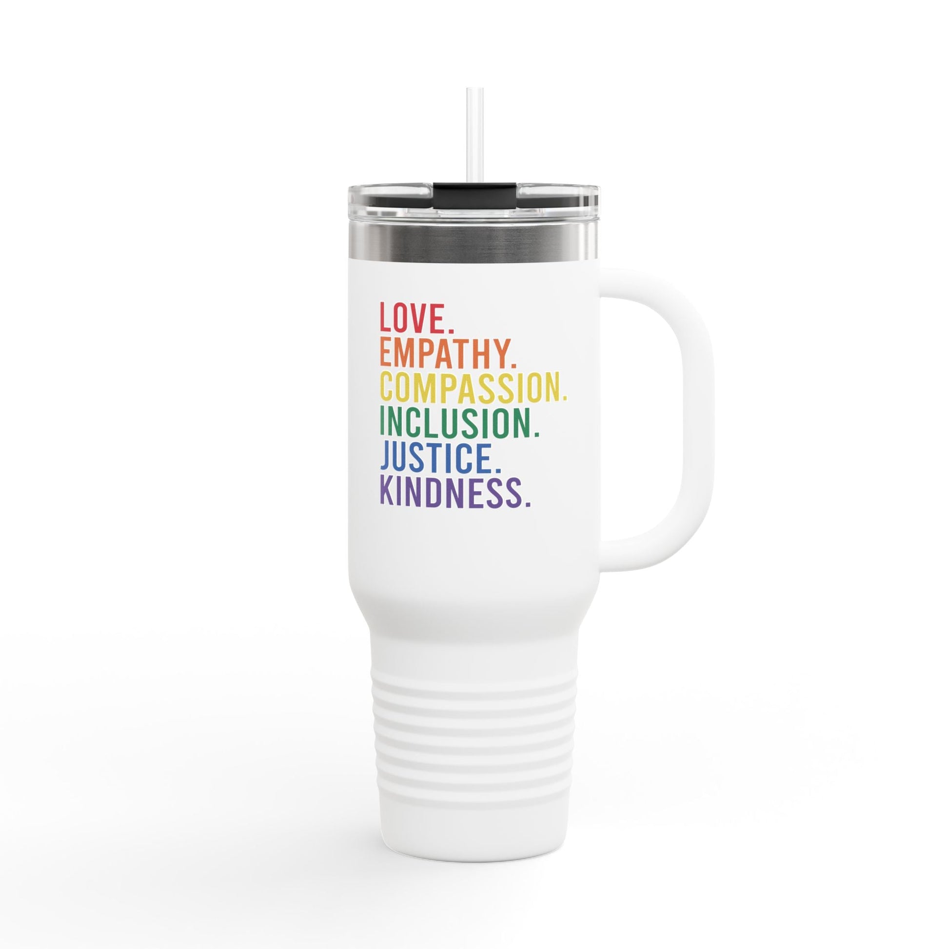 Love Empathy Insulated Travel Mug - Mug - The Lucky Wombat