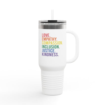 Love Empathy Insulated Travel Mug - Mug - The Lucky Wombat