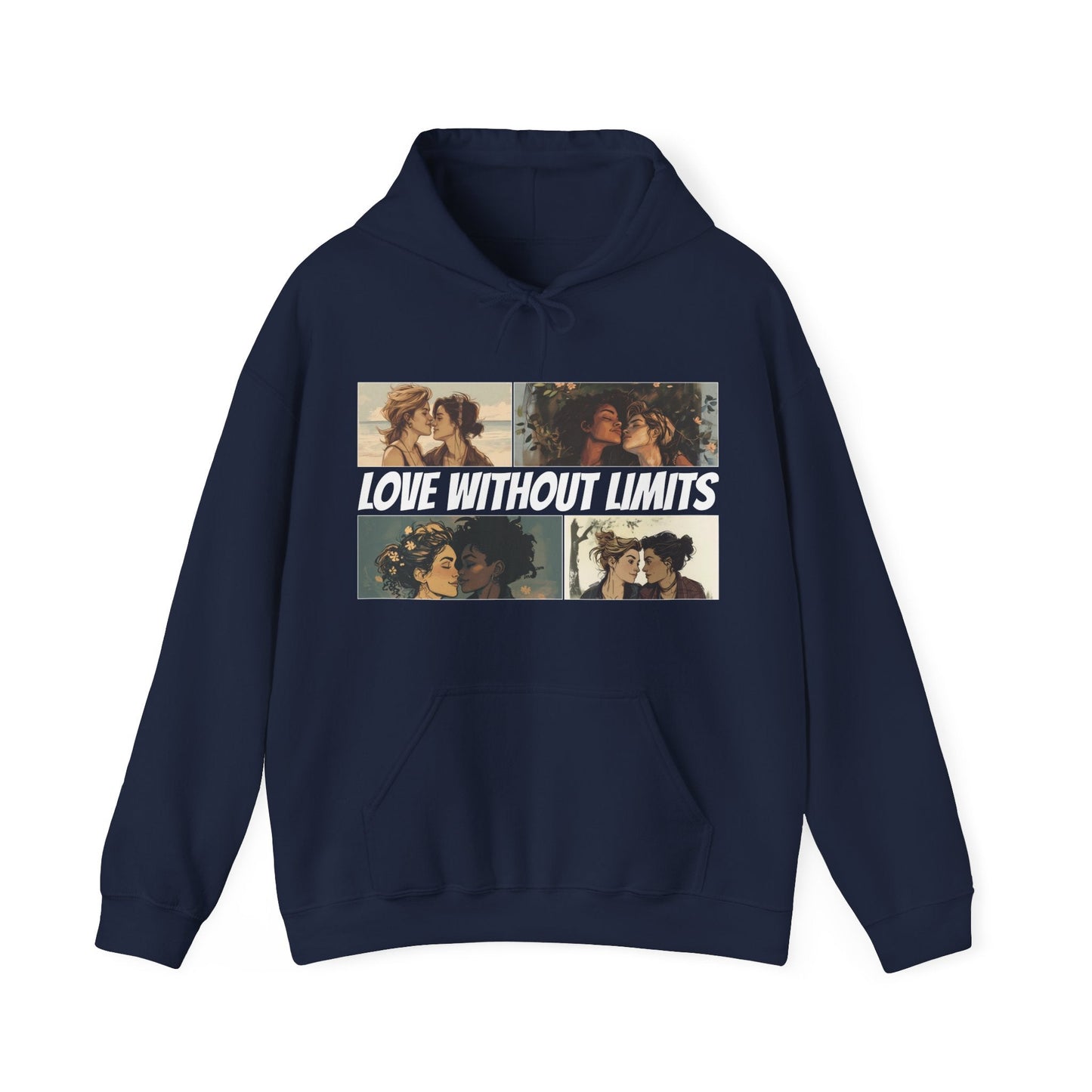 Love Without Limits - Girls - Unisex Hoodie - Hoodie - Navy The Lucky Wombat