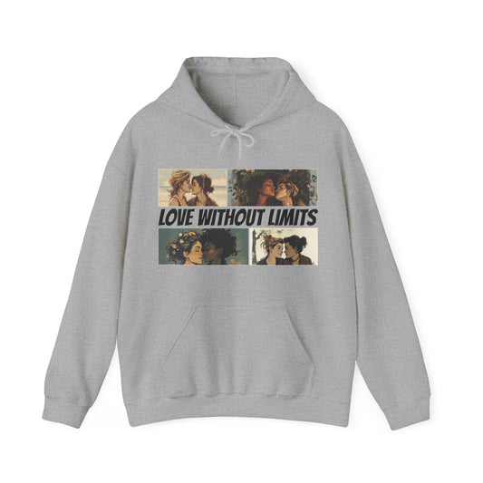 Love Without Limits - Girls - Unisex Hoodie - Hoodie - Sport Grey The Lucky Wombat