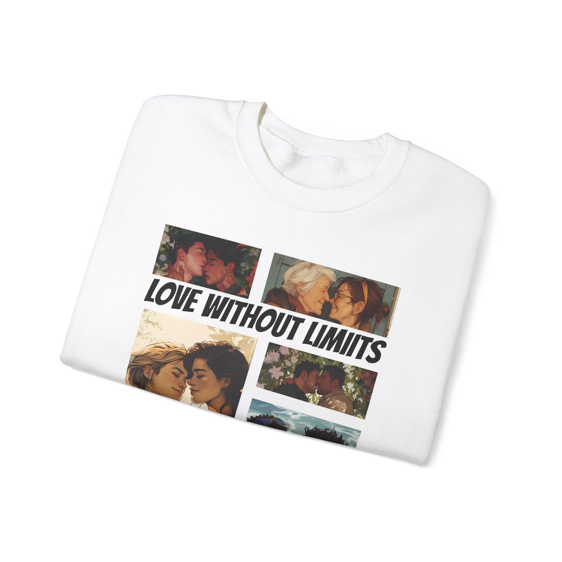 Love Without Limits - V003 - Unisex Sweatshirt - Sweatshirt - The Lucky Wombat