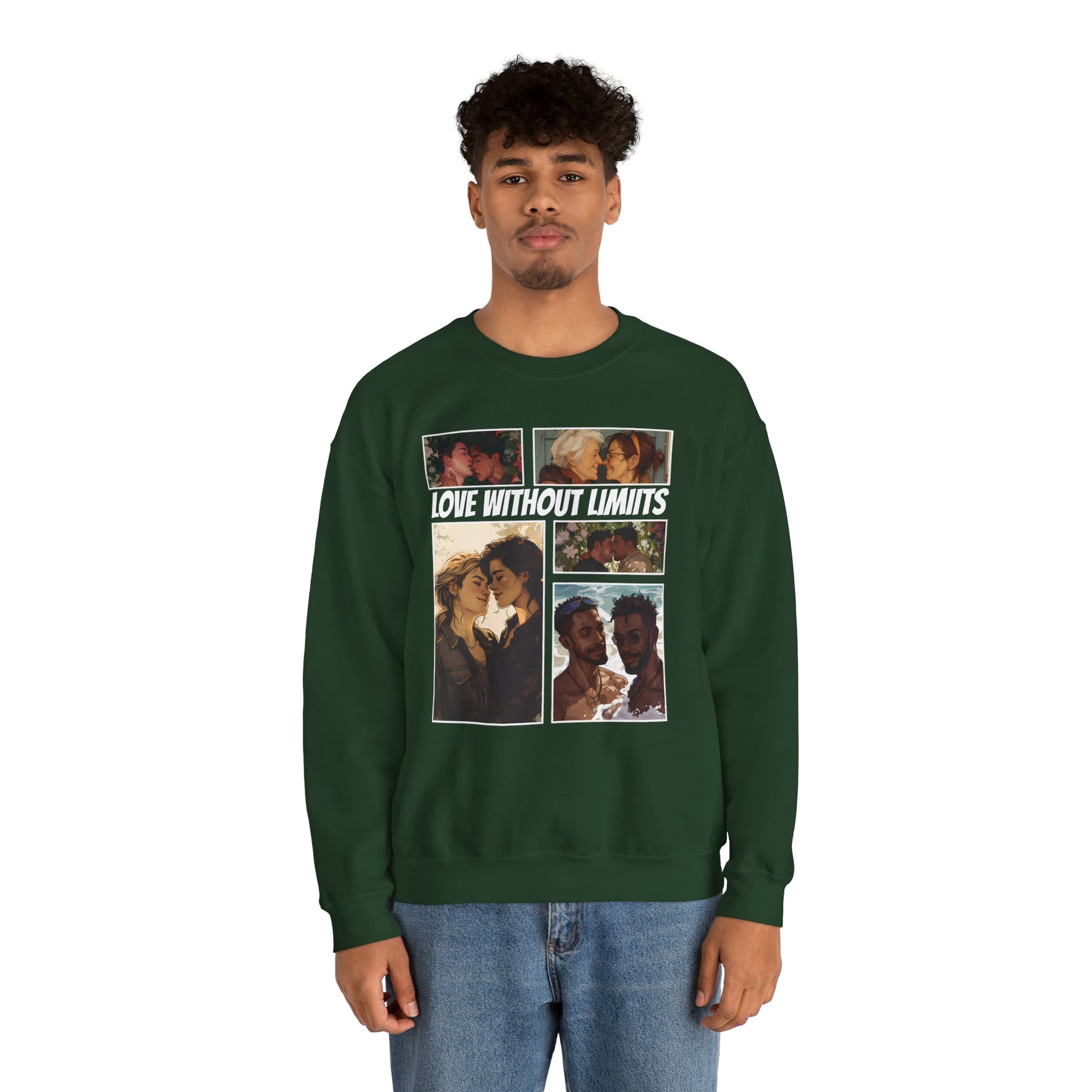 Love Without Limits - V003 - Unisex Sweatshirt - Sweatshirt - The Lucky Wombat