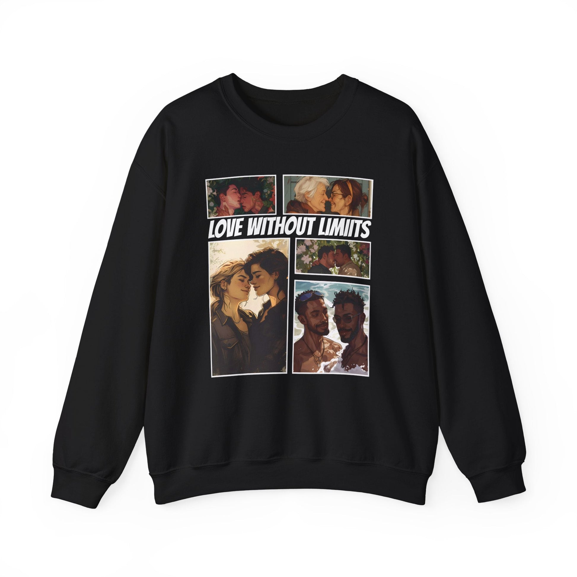 Love Without Limits - V003 - Unisex Sweatshirt - Sweatshirt - The Lucky Wombat