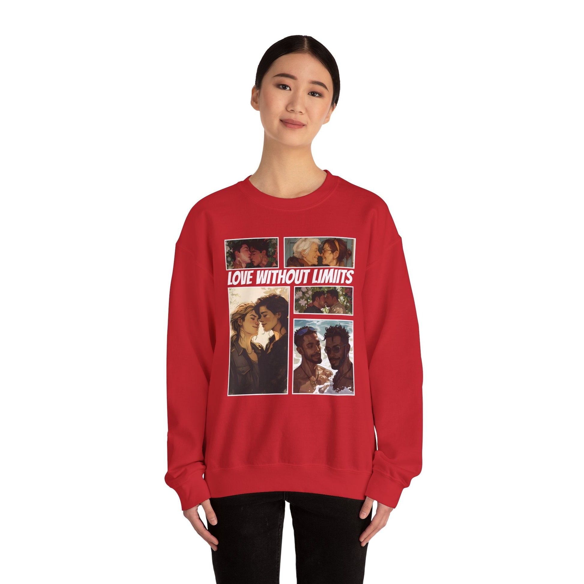 Love Without Limits - V003 - Unisex Sweatshirt - Sweatshirt - The Lucky Wombat