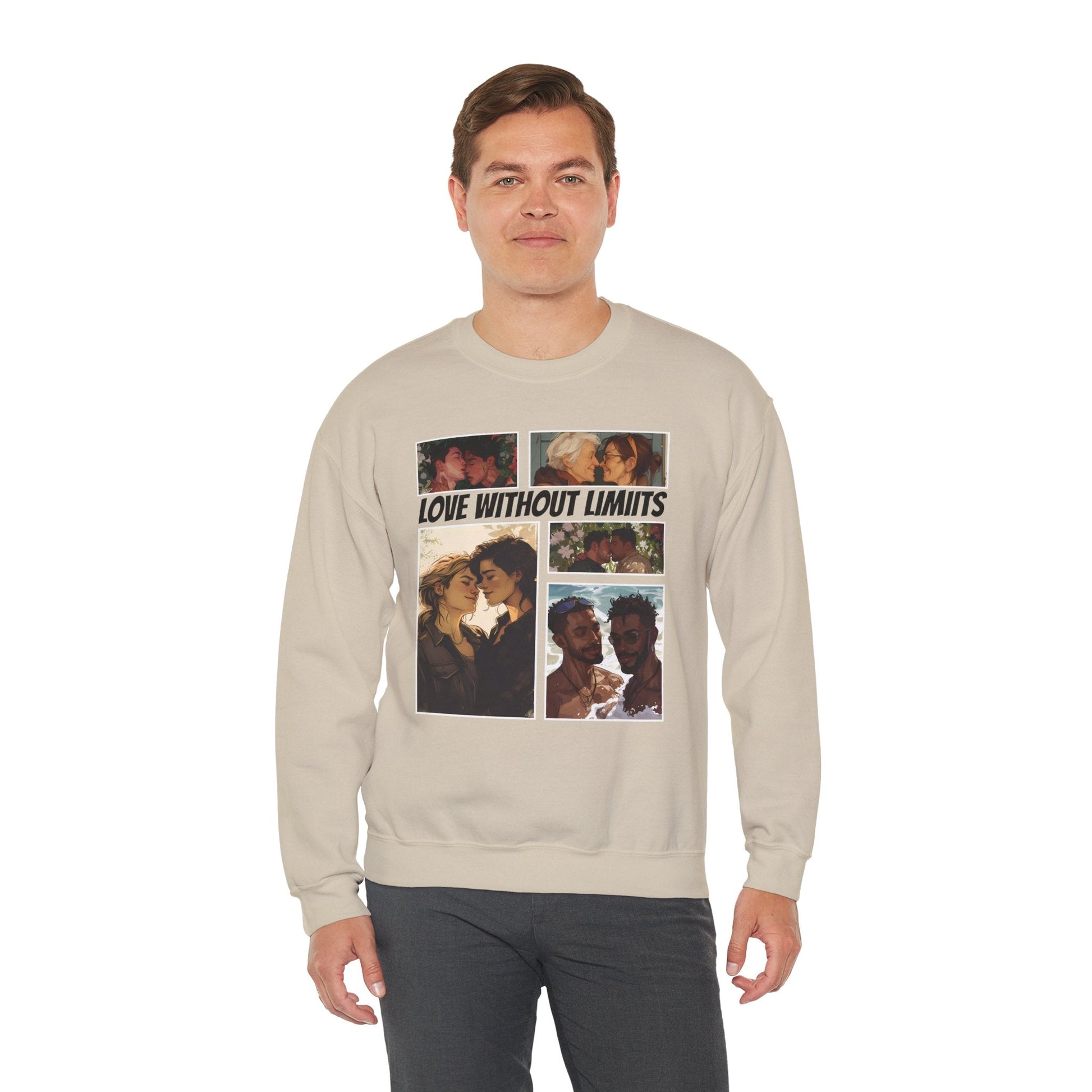 Love Without Limits - V003 - Unisex Sweatshirt - Sweatshirt - The Lucky Wombat