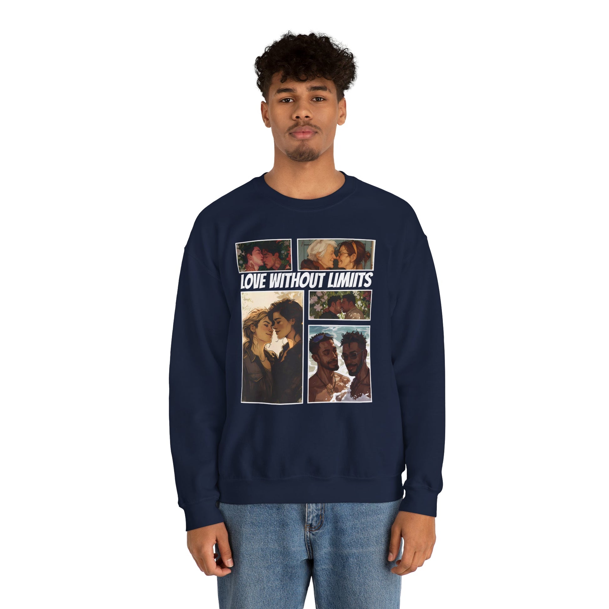 Love Without Limits - V003 - Unisex Sweatshirt - Sweatshirt - The Lucky Wombat